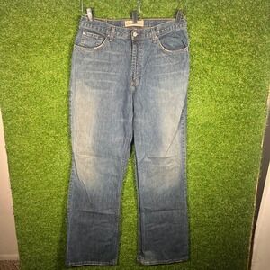 Bullhead Loose Boot Jeans Mens 34x34 Blue Denim Medium Wash Y2K Relaxed Bootcut